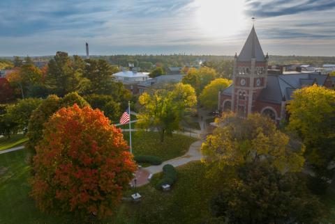 T-hall in the fall