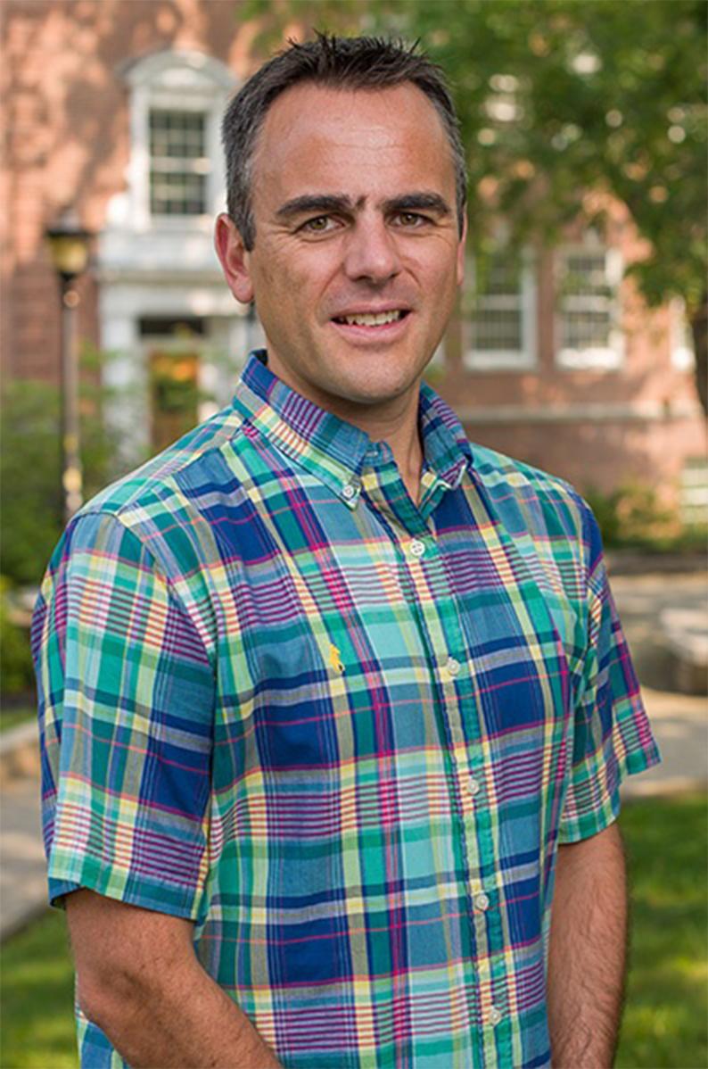 A photo of Adam Wymore, new director of the NH Water Resources Research Center